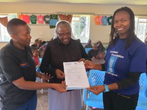 Donation Certificate to Cheshire by KASNEB & TF